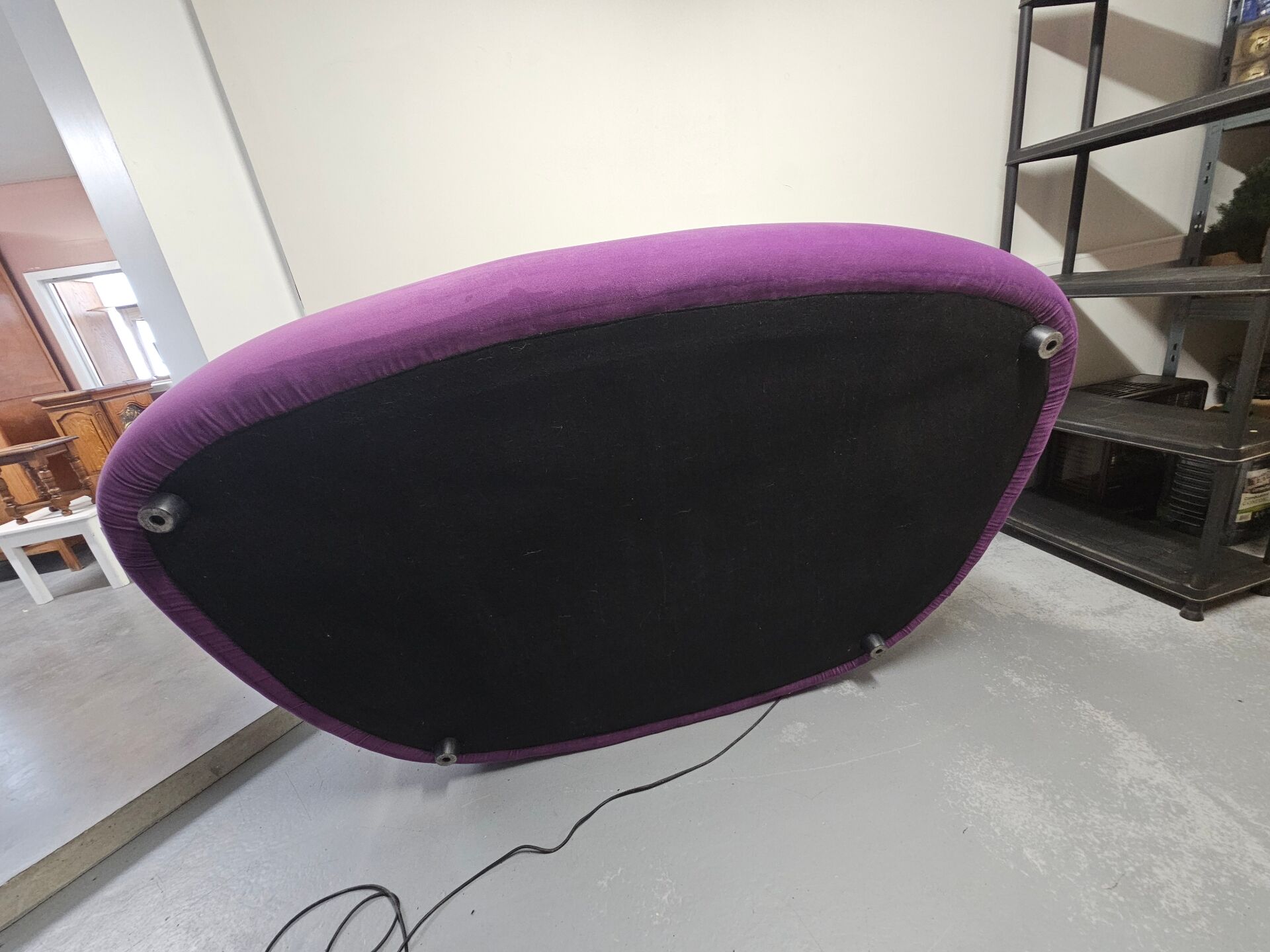 Designer velvet sofa