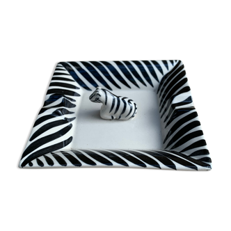 Zebra ashtray