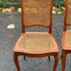 Set of 6 Louis XV style caned chairs in solid wood