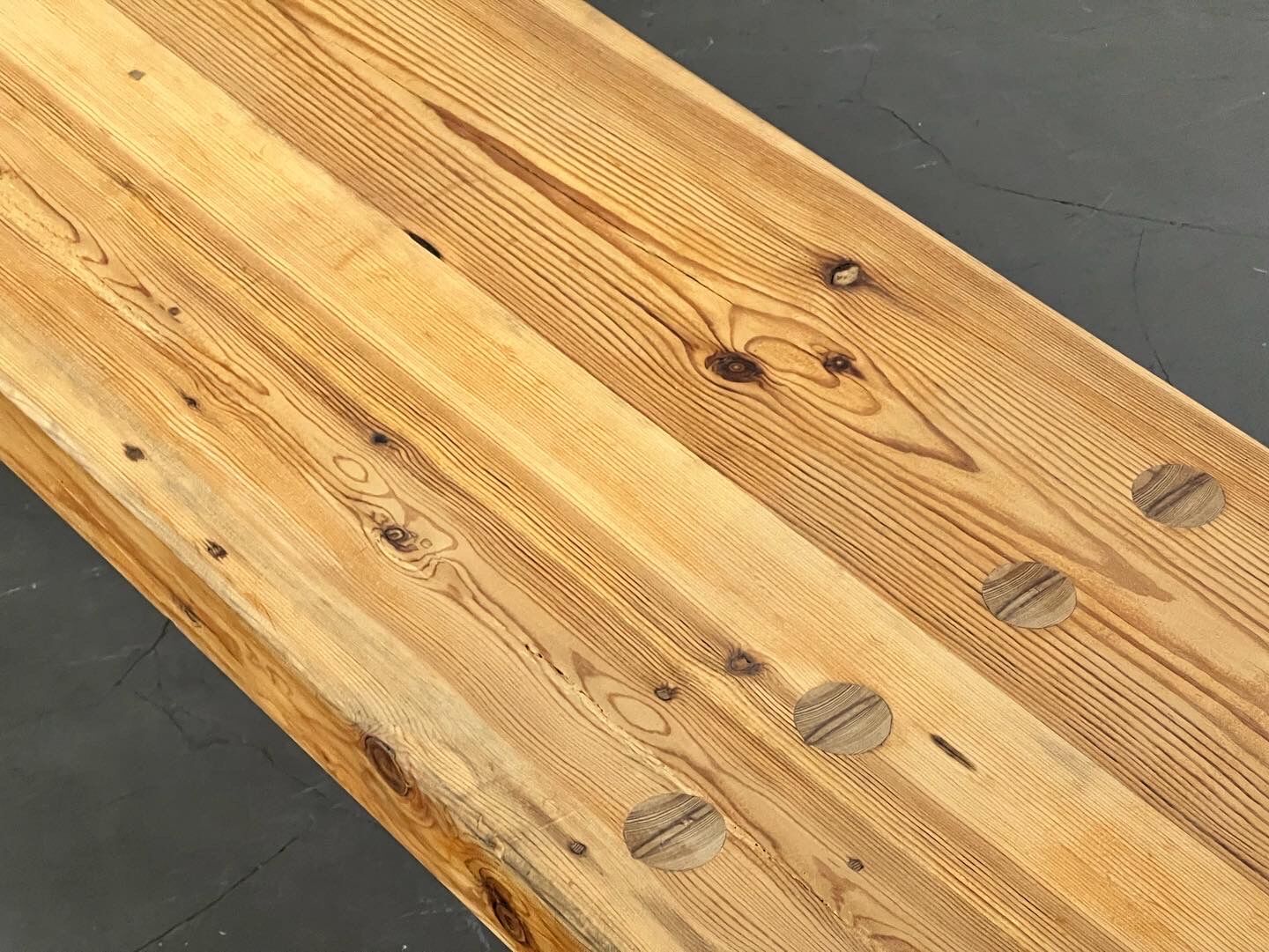 Roland Wilhelmson's pine coffee table / bench