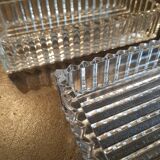 Pair of crystal empty pockets