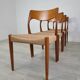 Chaises scandinave teck Design Fristho Franecker vintage années 1960