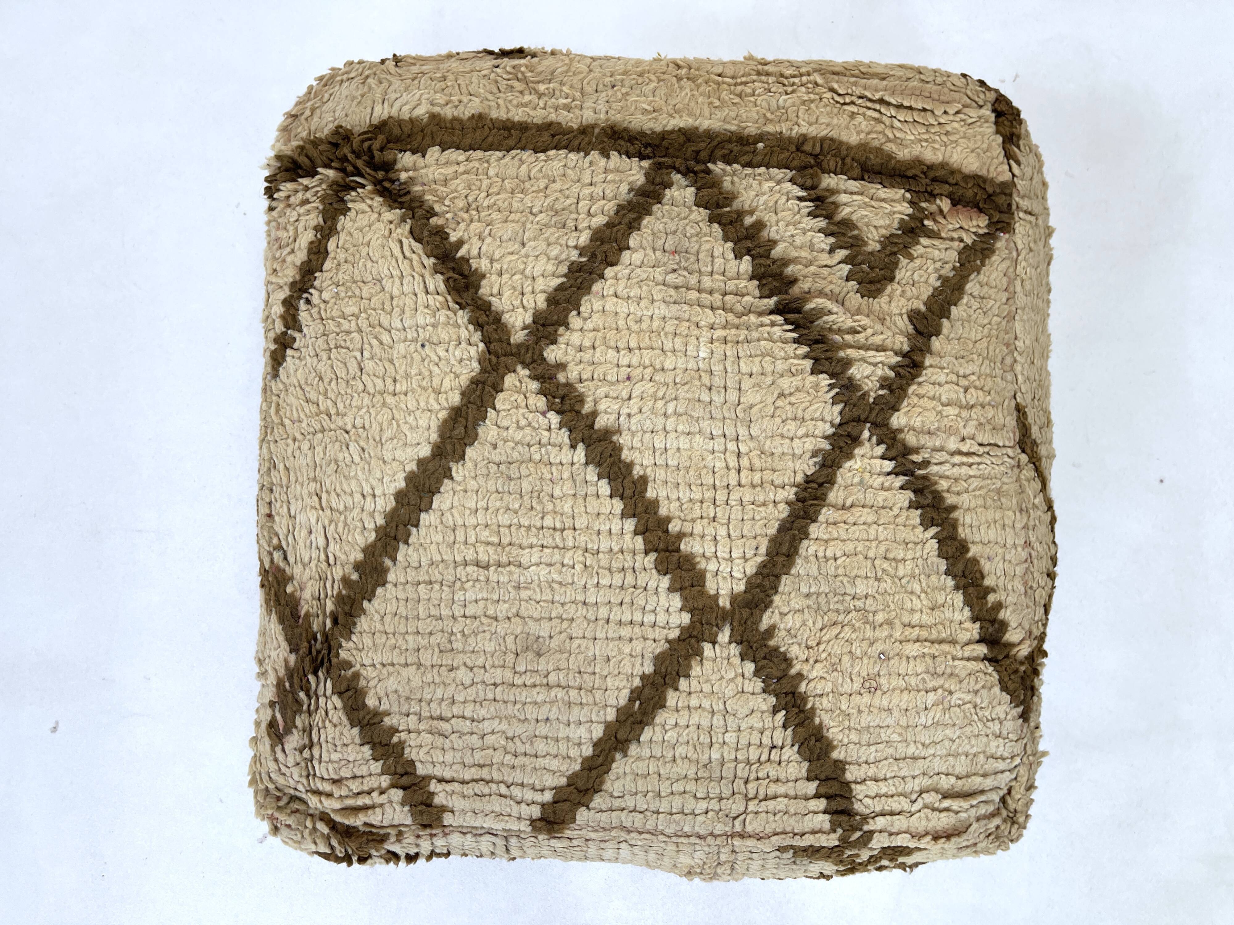 Moroccan kilim pouf