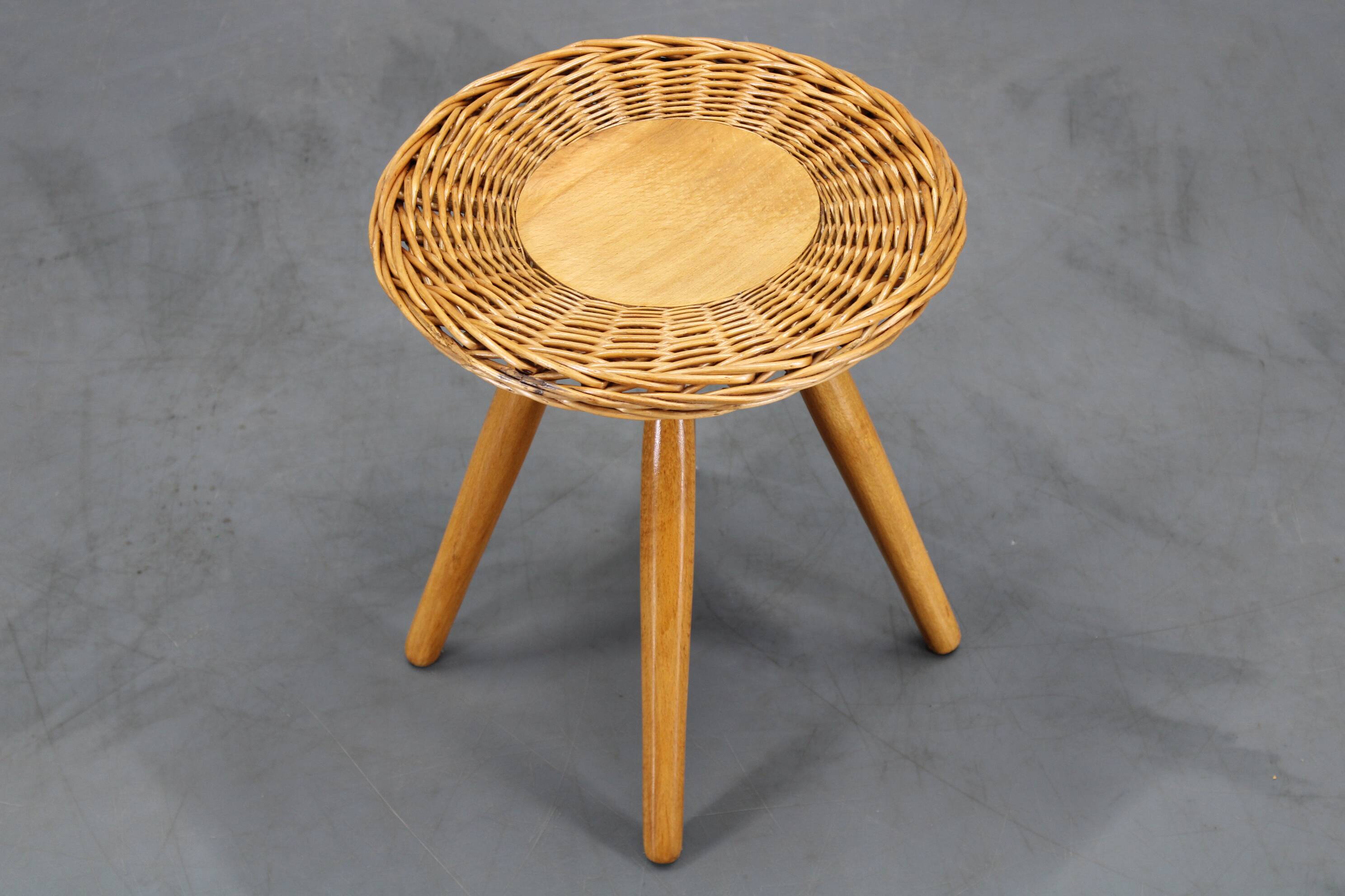 1970s Jan Kalous Wooden Stool for ULUV, Czechoslovakia