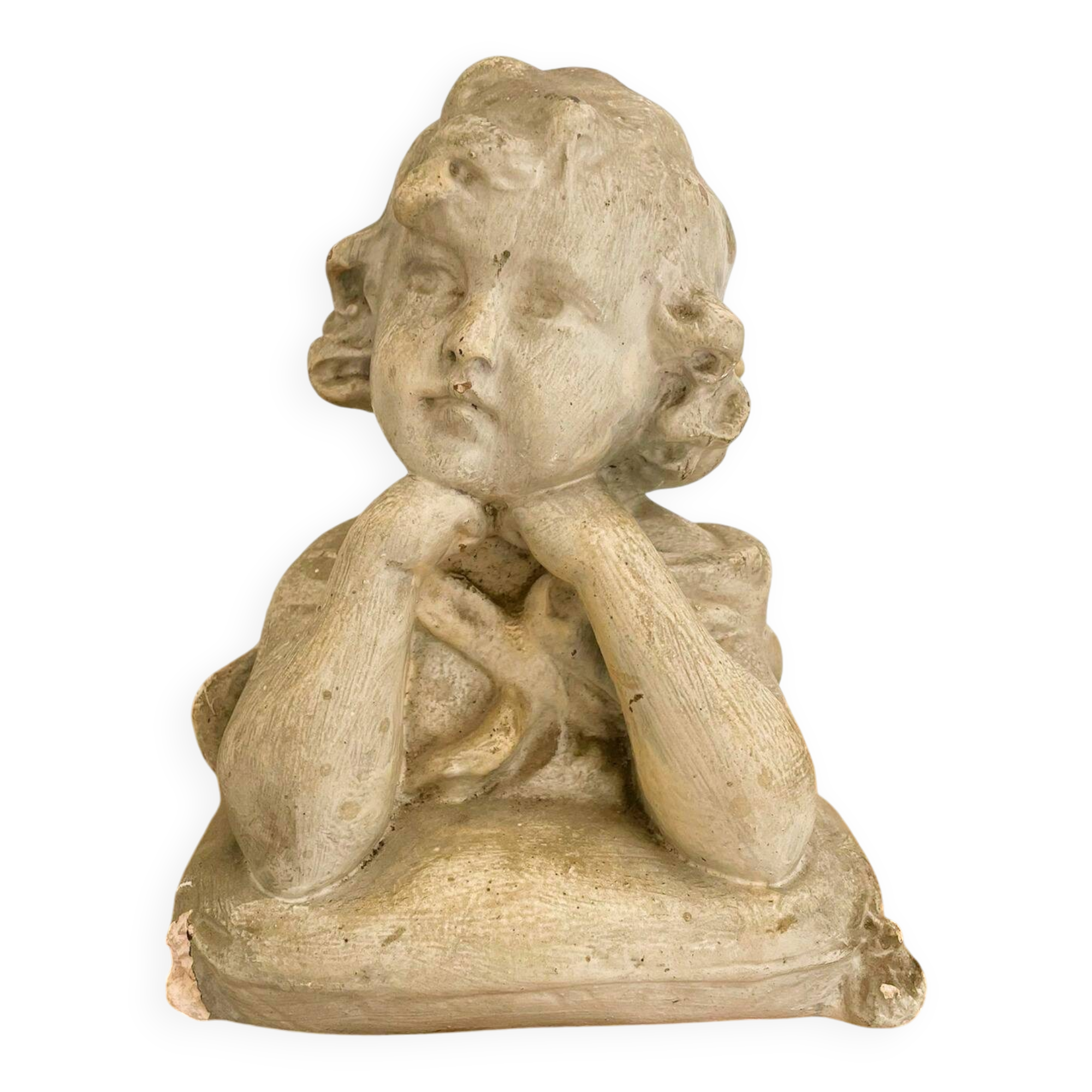 Bust of a little girl signed Gustave Van Vaerenbergh