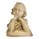 Bust of a little girl signed Gustave Van Vaerenbergh