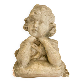 Bust of a little girl signed Gustave Van Vaerenbergh