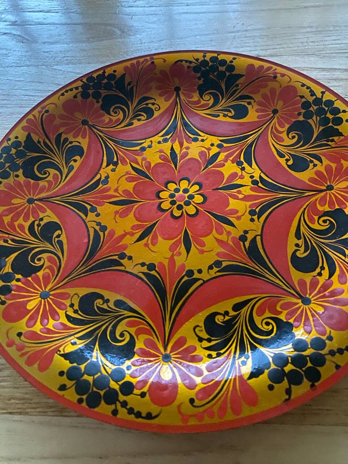 New hand painted Khokloma tray