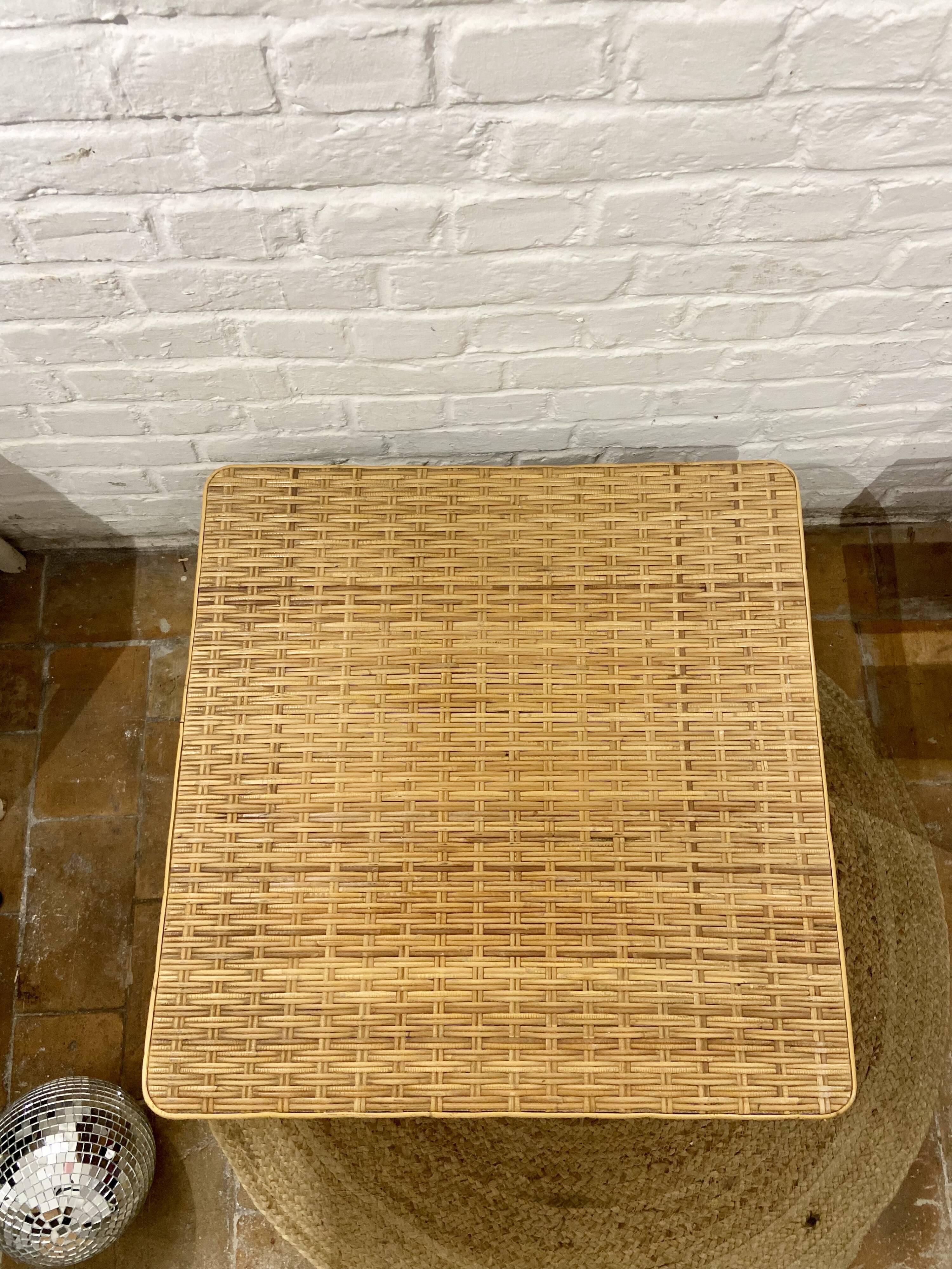 Rattan coffee table