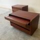 Paire de tables de chevet modernes du milieu du siècle 1970 par Moser