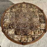 Coffee table signed Barrois
