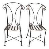 Wrought iron chairs