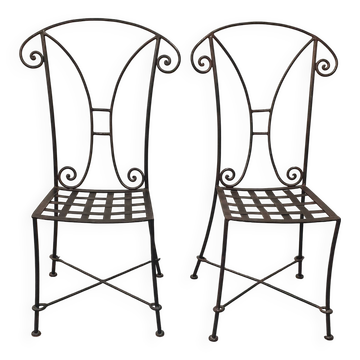 Chaises fer forge
