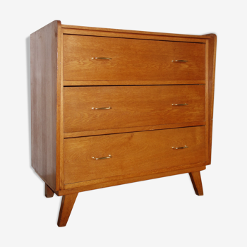 Commode en chêne des années 1950