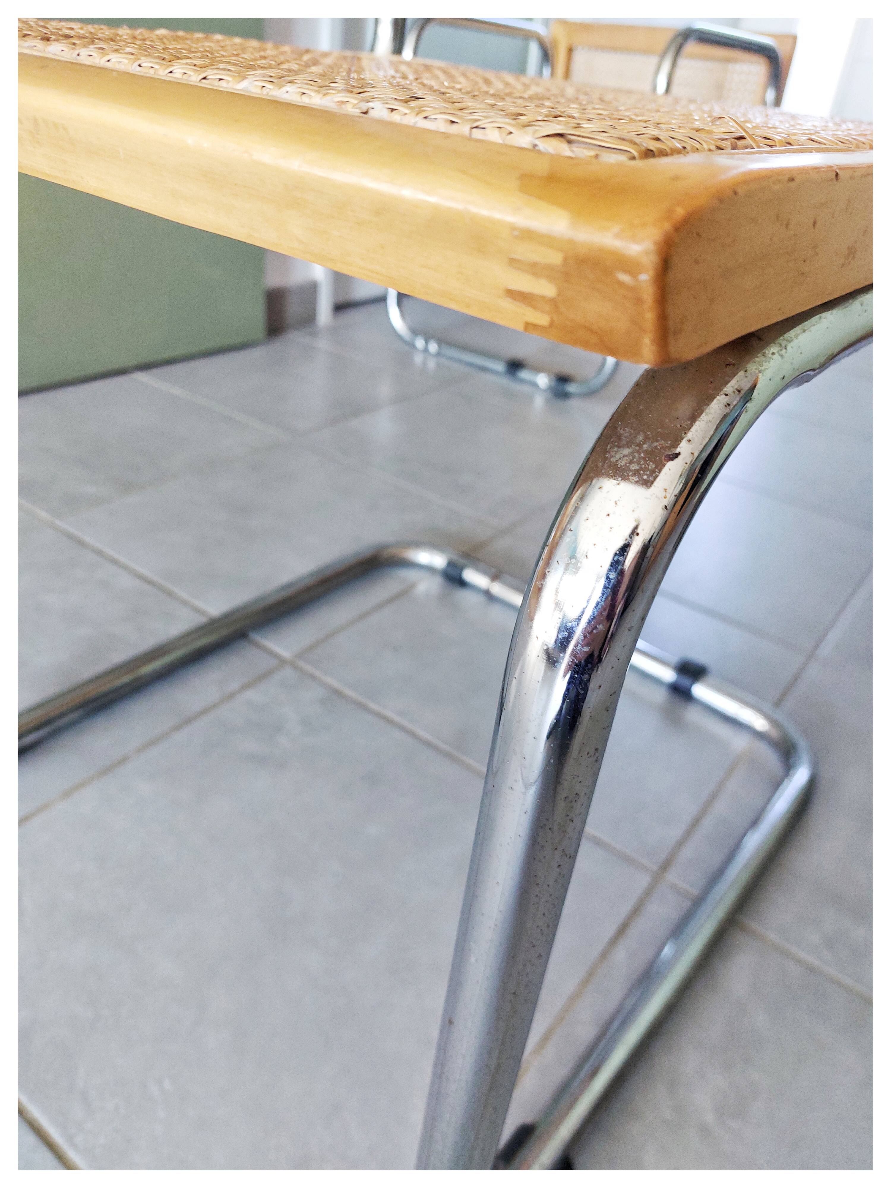 Lot of 2 Marcel Breuer B32 chairs