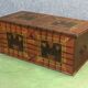 Fir chest with original painting-early twentieth