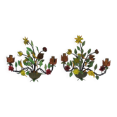 Pair of wall lights "Bouquet of flowers"
