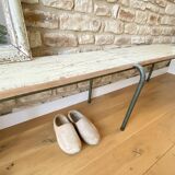 Ancien banc d’école patiné