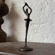 Small bronze dancer in 1980s modernist style.
