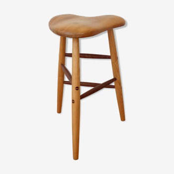 Ebeniste stool in exotic wood