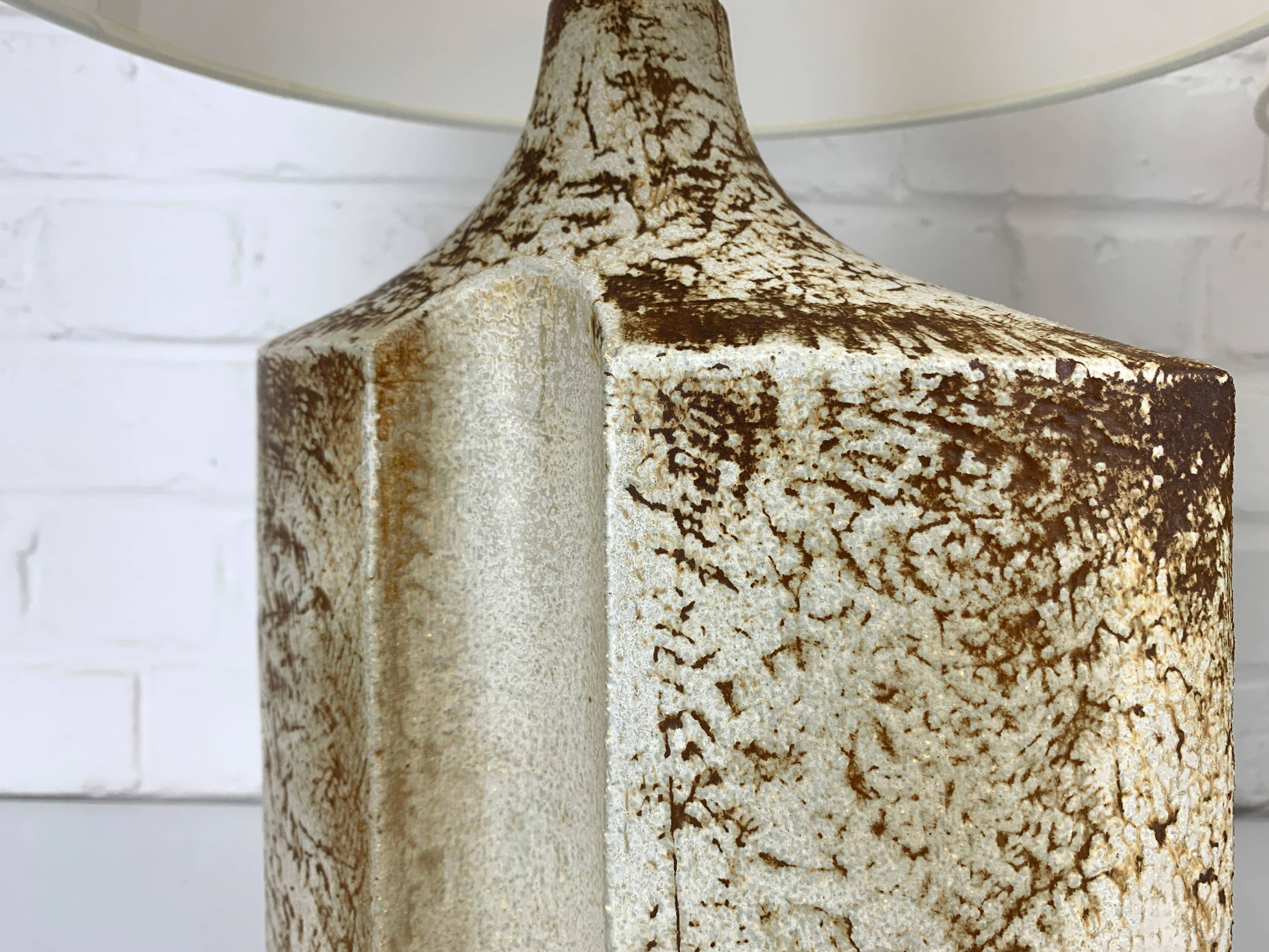 Pair of Haico Nitzsche ceramic table lamps for Soholm, Denmark