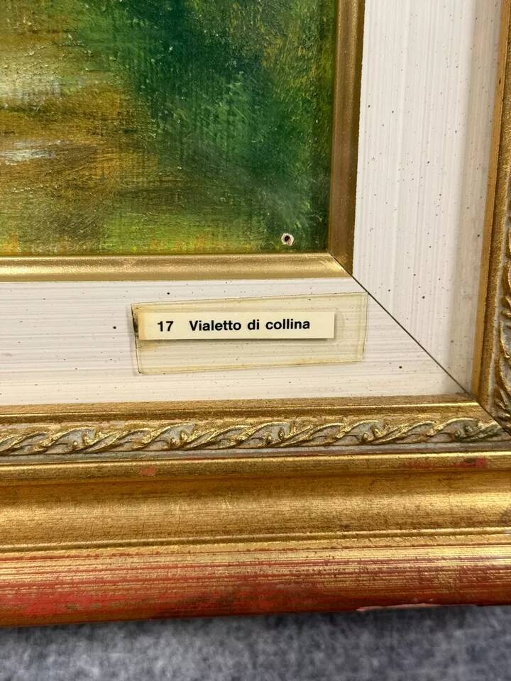 Italian School, 20th century: painting depicting a green landscape