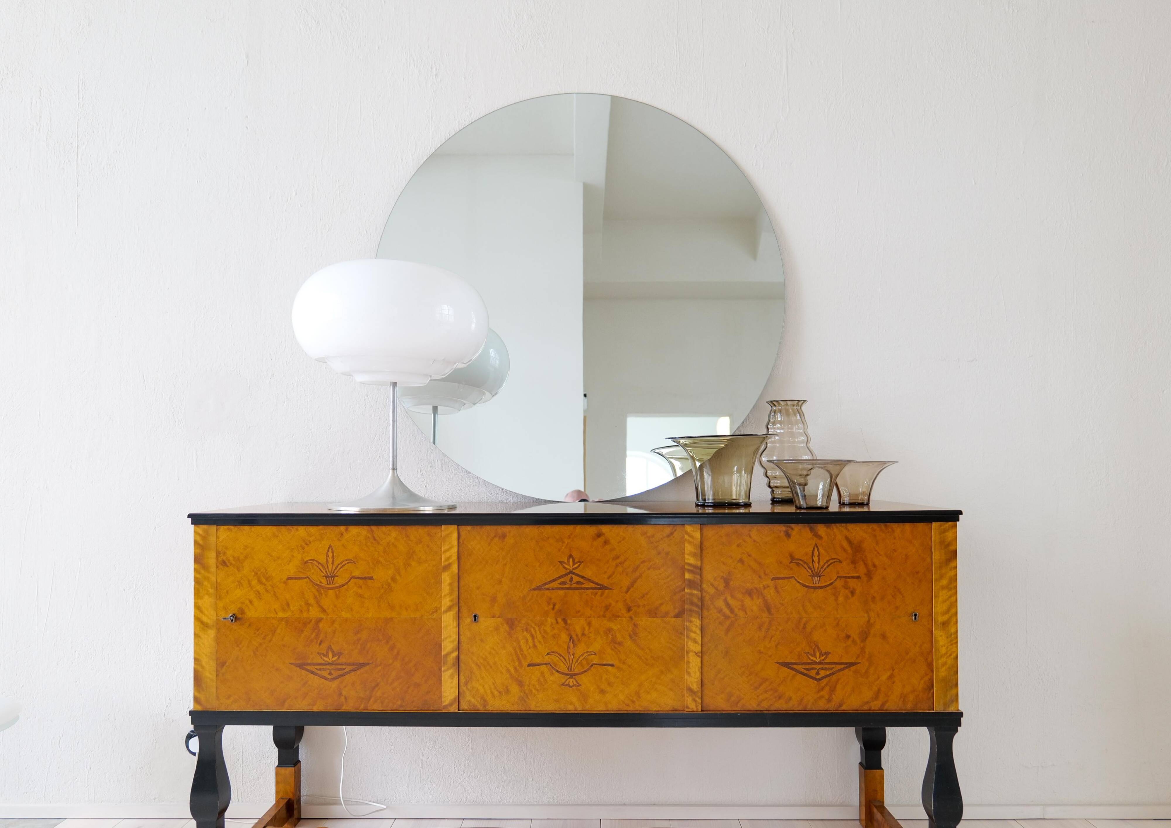 Art Deco Ensemble / Swedish Grace of 4 Glass Containers by Simon Gate Orrefors Sweden 1920s