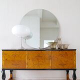 Art Deco Ensemble / Swedish Grace of 4 Glass Containers by Simon Gate Orrefors Sweden 1920s