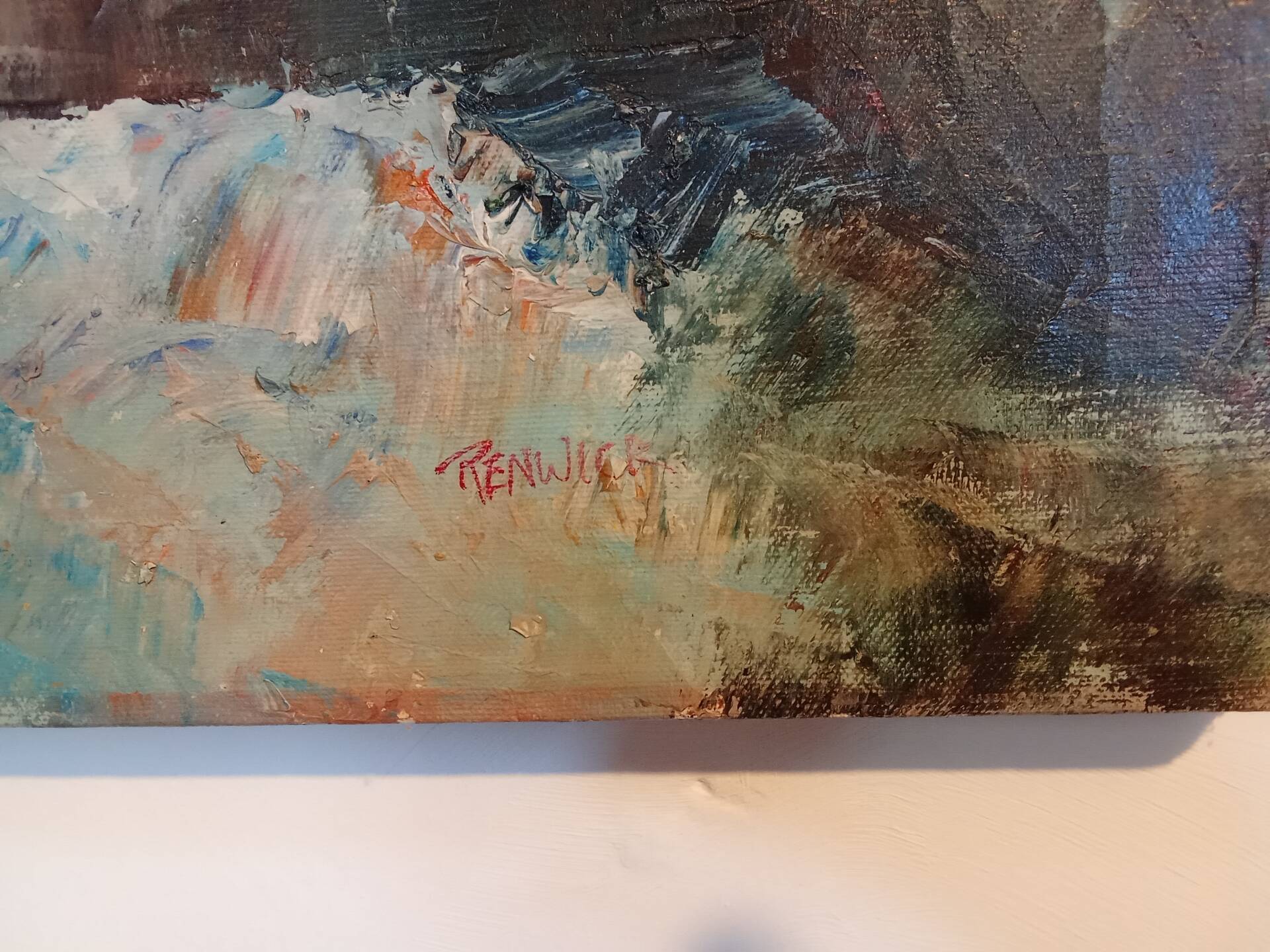 Still life painting in oil on canvas