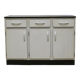 Low kitchen furniture formica ivory color