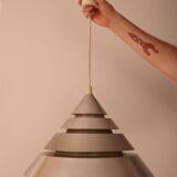 Space Age Brushed Metal Pendant Light
