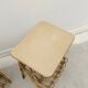 Pair of rattan bedside tables, France 1960