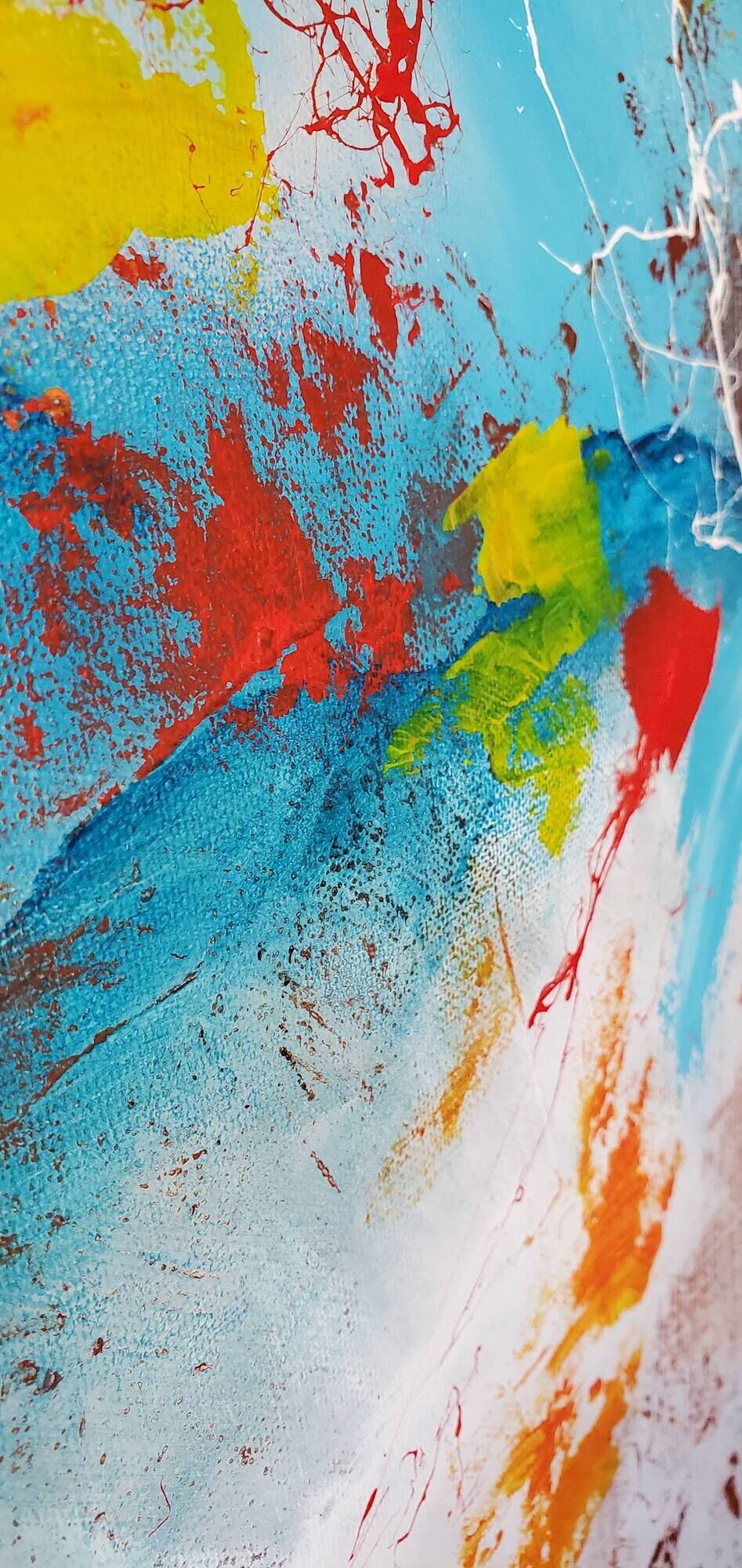 vraie peinture abstraite 116 cm