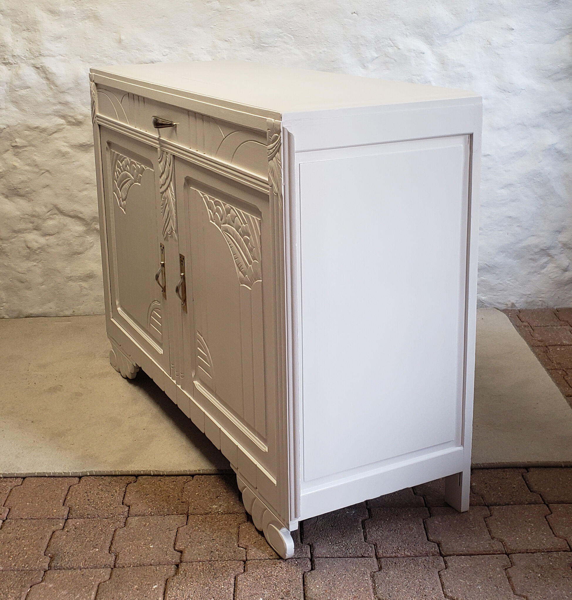 White art-deco buffet