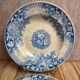 Set of 2 deep plates in Sarreguemines ironstone – Jardinière model – Various decorations