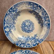 Set of 2 deep plates in Sarreguemines ironstone – Jardinière model – Various decorations