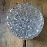 Ceiling lamp original globe in molded glass year 50 16 cm
