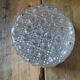 Ceiling lamp original globe in molded glass year 50 16 cm