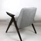 Light grey silver Bunny armchair by Józef Chierowski, 1970s