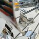 Sculptural chrome suspension design