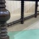 Oak monastery table with turned legs from the 1930s