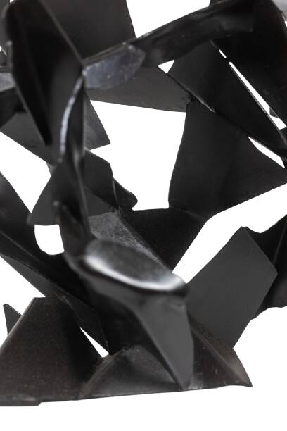 Jean Campa. Abstract sculpture in patinated iron. 1980s.