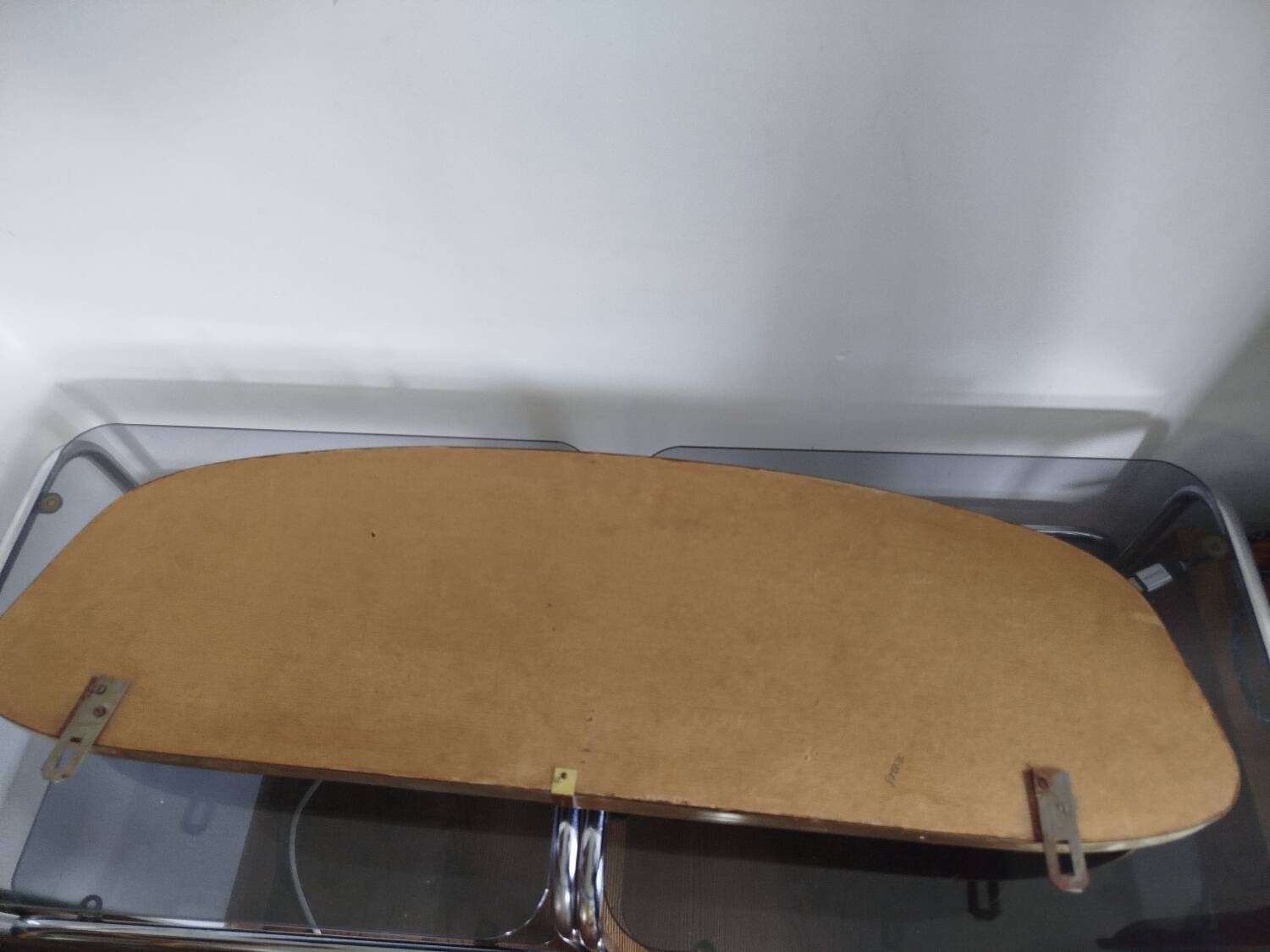 Vintage wall coat rack with mirror – 50s/60s