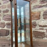 Vintage wooden wall display cabinet