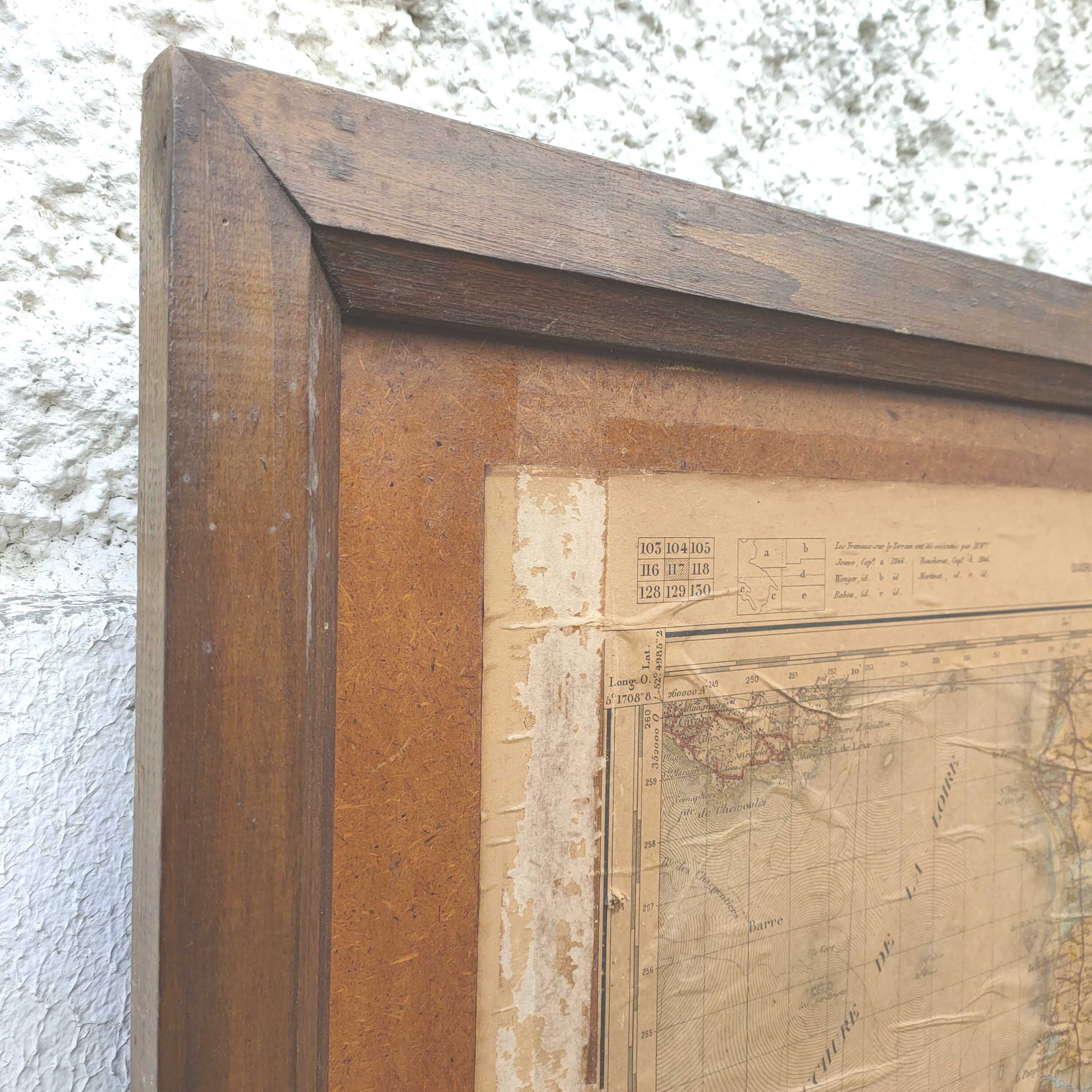 Old map Nantes and Vendée 162cm by 114cm