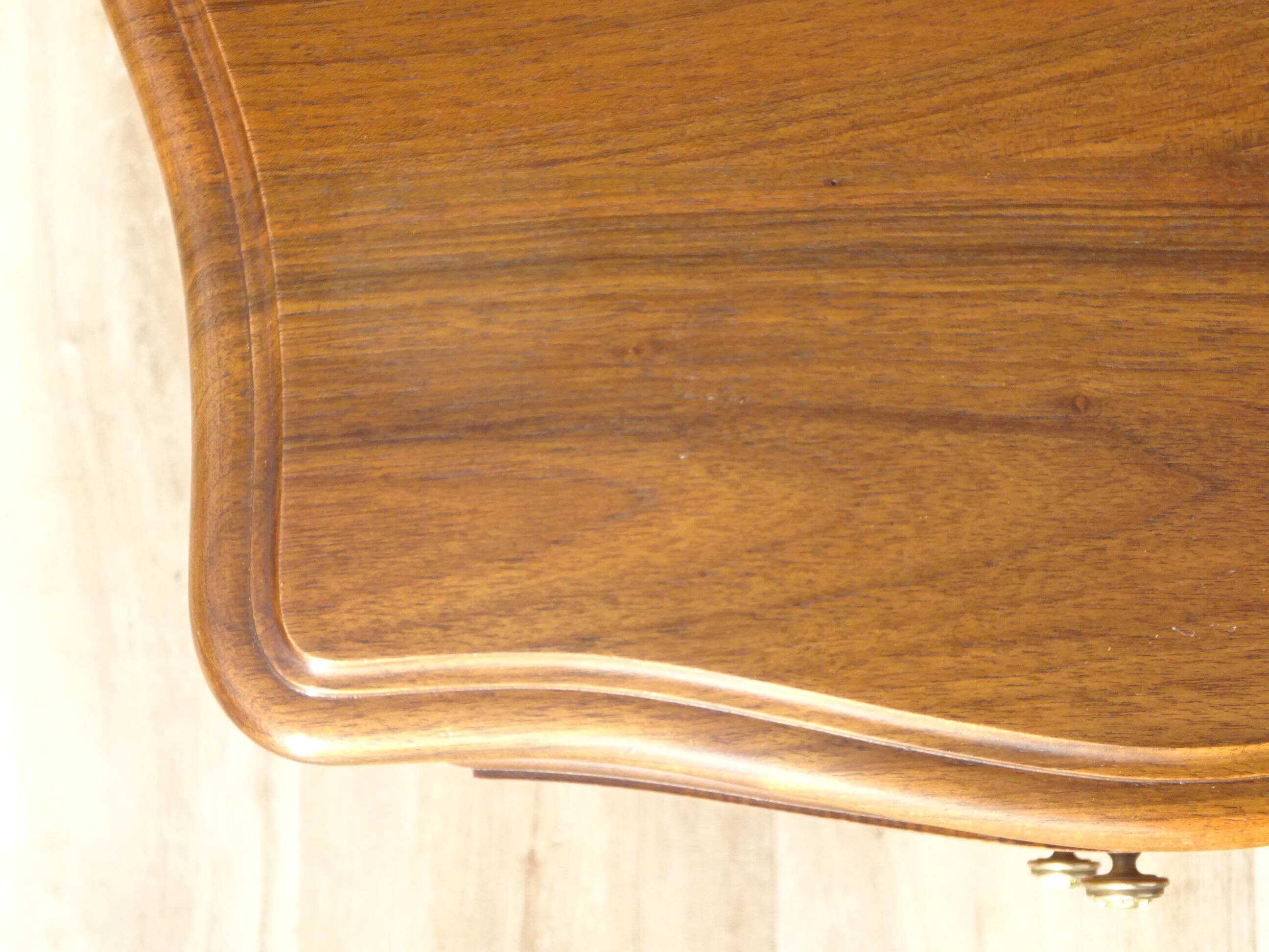 Louis XV bedside table in solid walnut