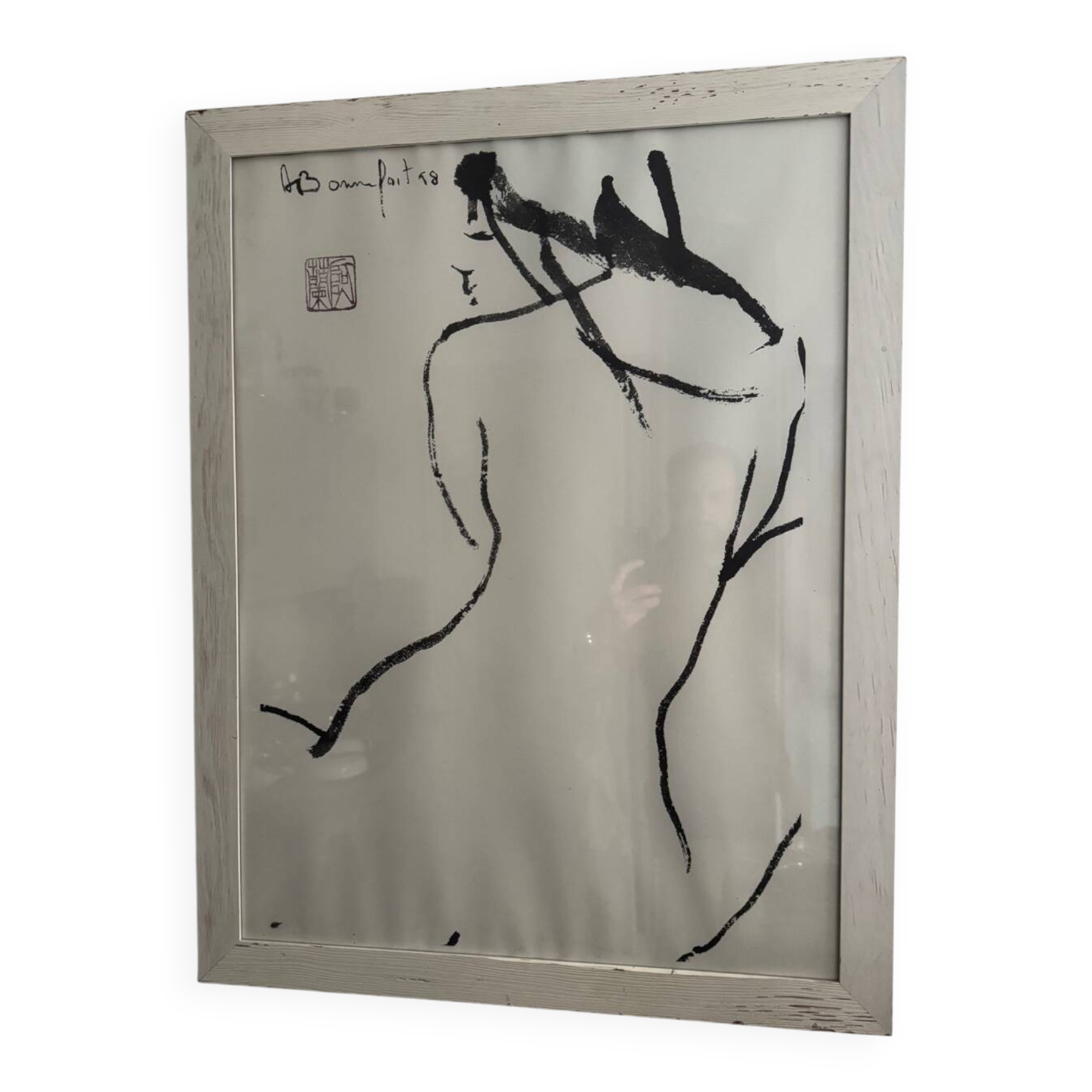 Nude female lithograph