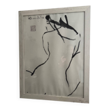 Nude female lithograph