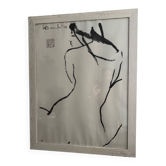 Nude female lithograph