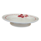 Old presentation plate on red rose foot